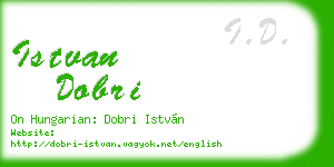 istvan dobri business card